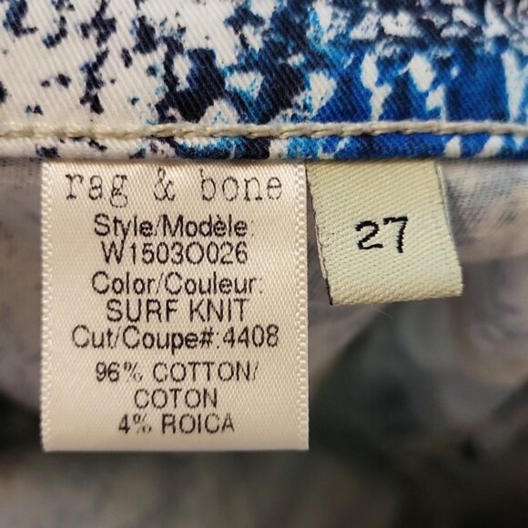 Rag & Bone Women's Surf Knit Legging Jeans Multicolor Print Size 27 - Picture 13 of 16